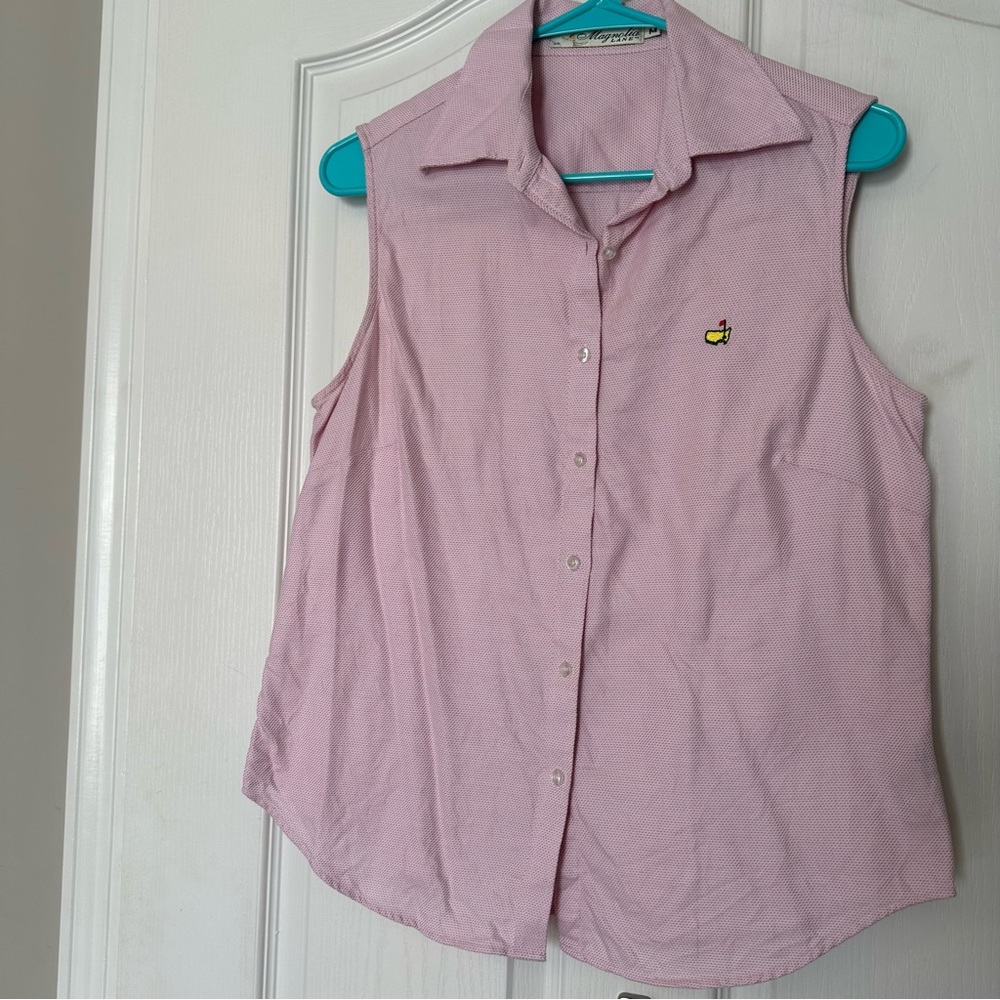 Masters Magnolia Lane Women’s Sleeveless Golf Polo Size M